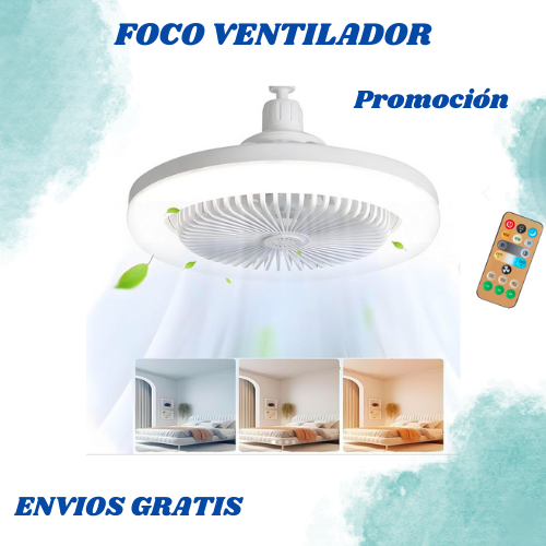 FOCO LED CON VENTILADOR